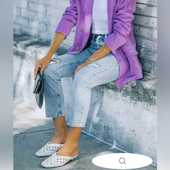 VICI Studded Mule Women’s Slip on Shoe in Ivory 8.5 - Picture 5 of 8